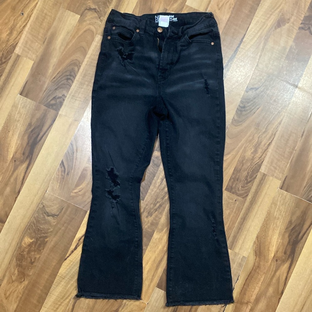Juniors NOBO high rise crop flare pants